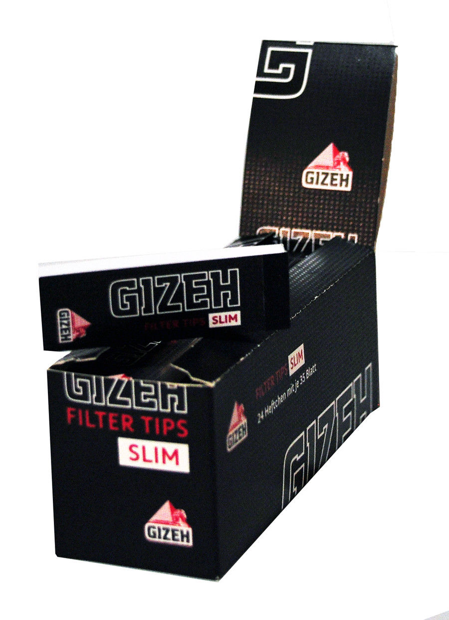 Box Gizeh Filter Tips Slim 24 Hefte á 35 Tips