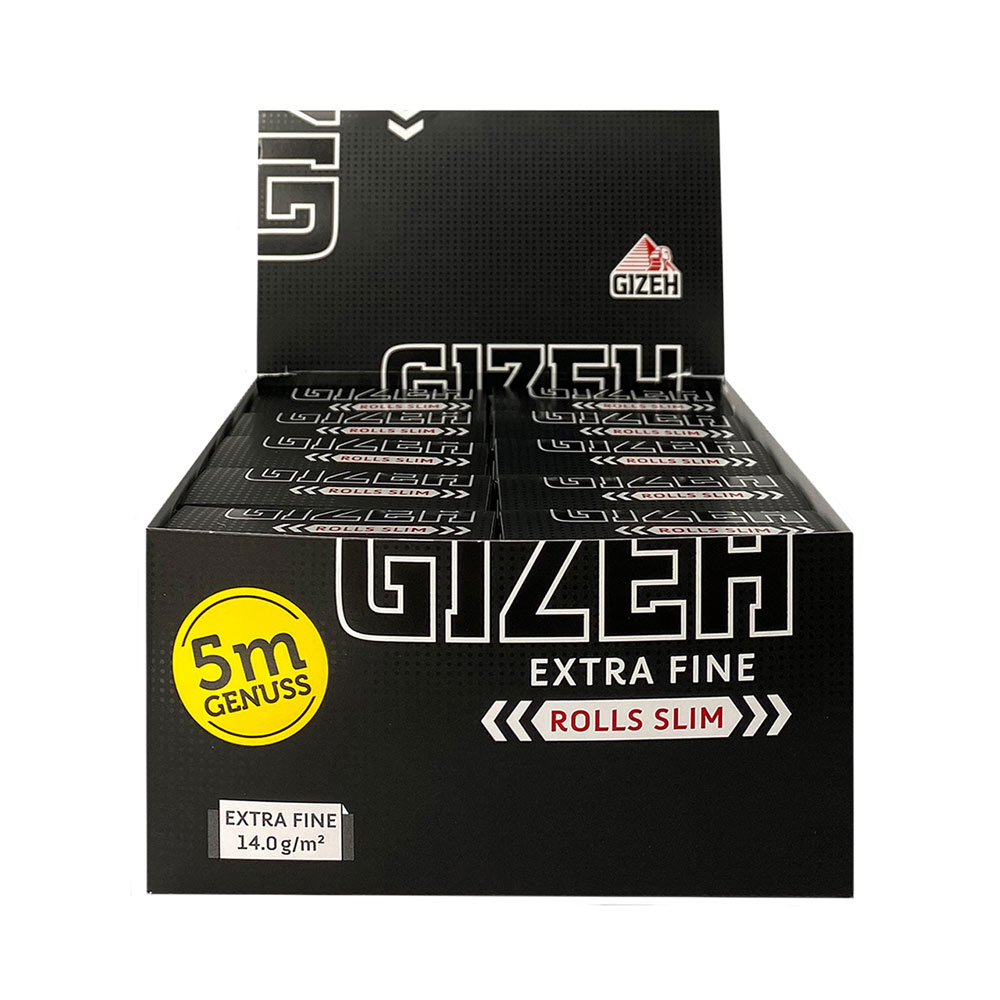 Box Gizeh Extra Fine Rolls Slim 20 Rolls à 5 Meter